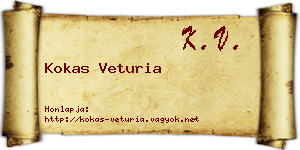 Kokas Veturia névjegykártya